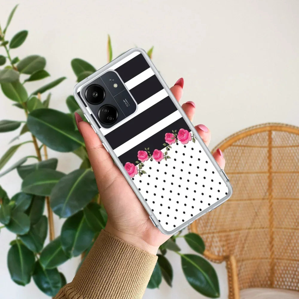 Elegant Rose Parad Transparent Silicon Case For Redmi A5 4G