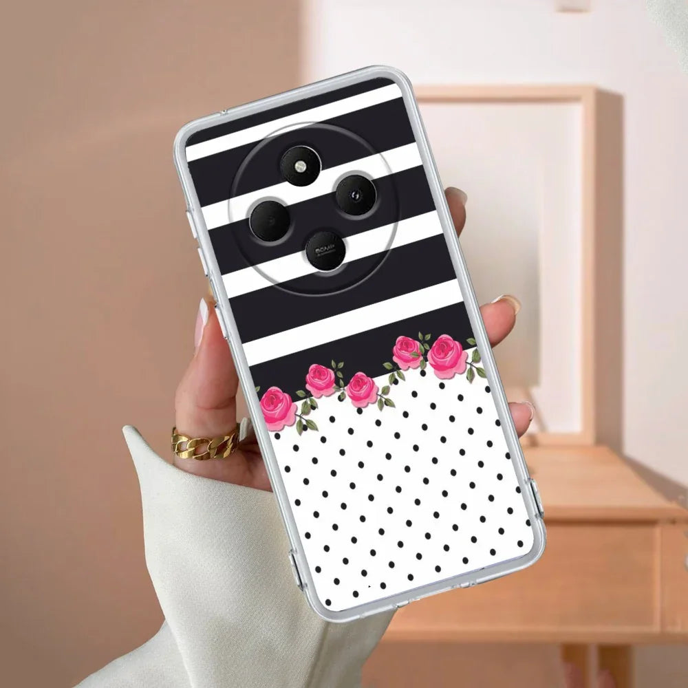 Elegant Rose Parad Transparent Silicon Case For Poco - ShopOnCliQ