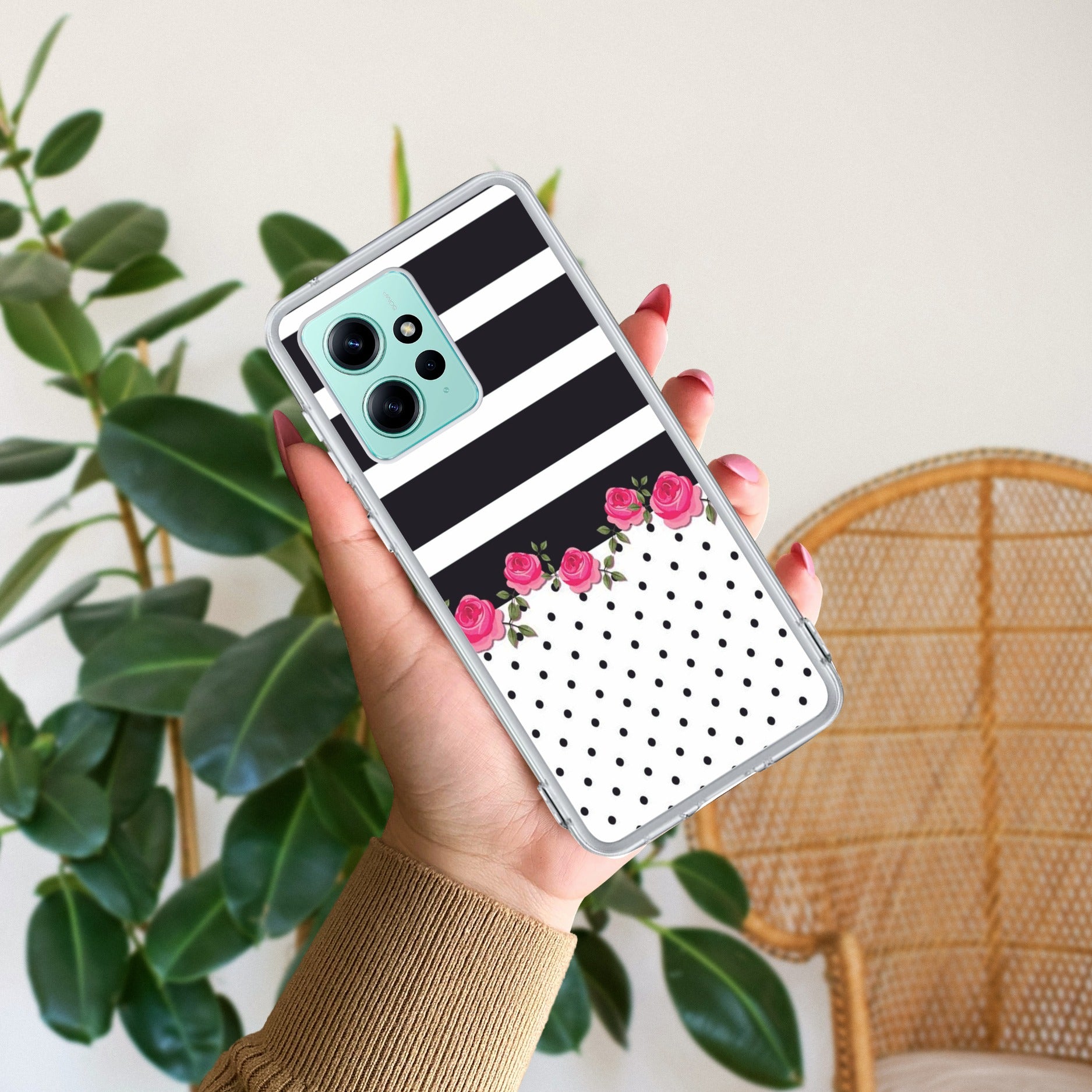 Elegant Rose Parad Transparent Silicon Case For Redmi/Xiaomi