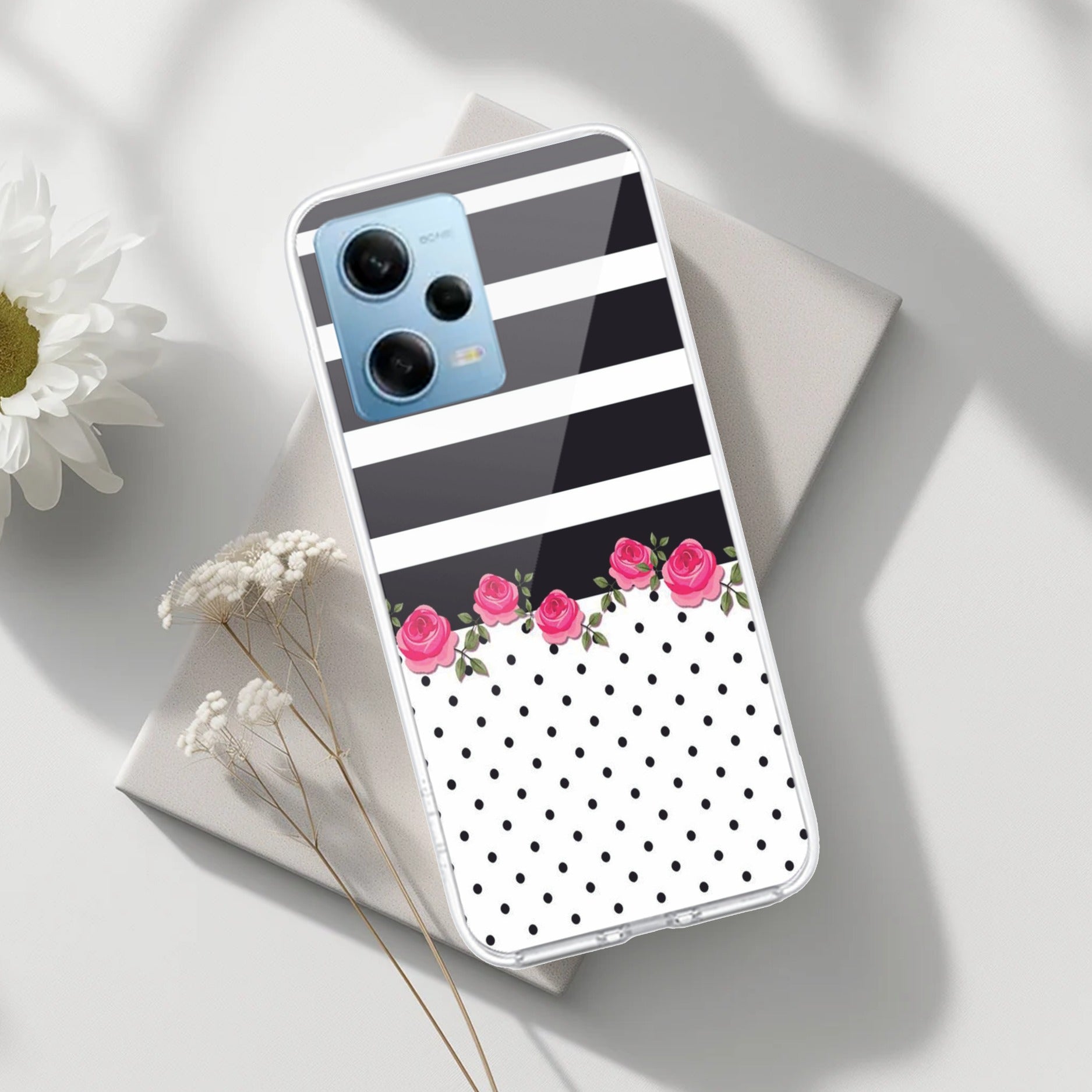 Elegant Rose Parad Transparent Silicon Case For Redmi/Xiaomi
