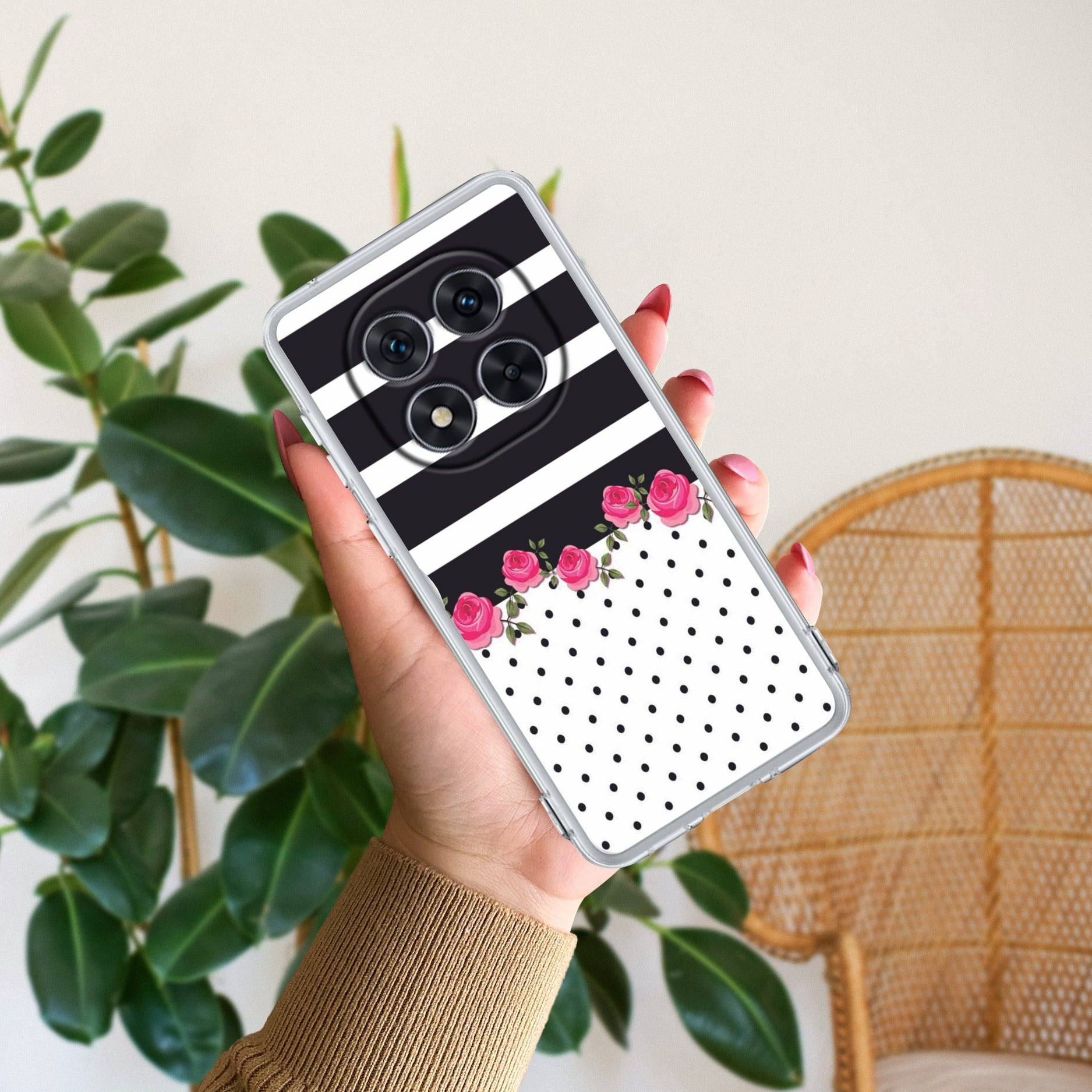 Elegant Rose Parad Transparent Silicon Case For Redmi/Xiaomi