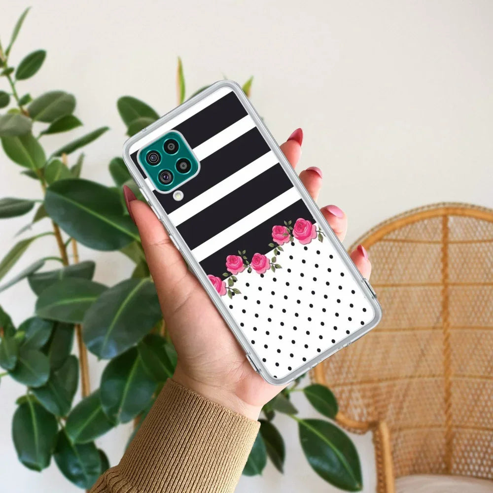 Elegant Rose Parad Transparent Silicon Case For Samsung Galaxy A12 / M12 / F12
