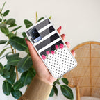 Elegant Rose Parad Transparent Silicon Case For Vivo V21 5G