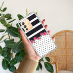 Elegant Rose Parad Transparent Silicon Case For Vivo V23 Pro 5G