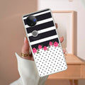 Elegant Rose Parad Transparent Silicon Case For Vivo V50e 5G