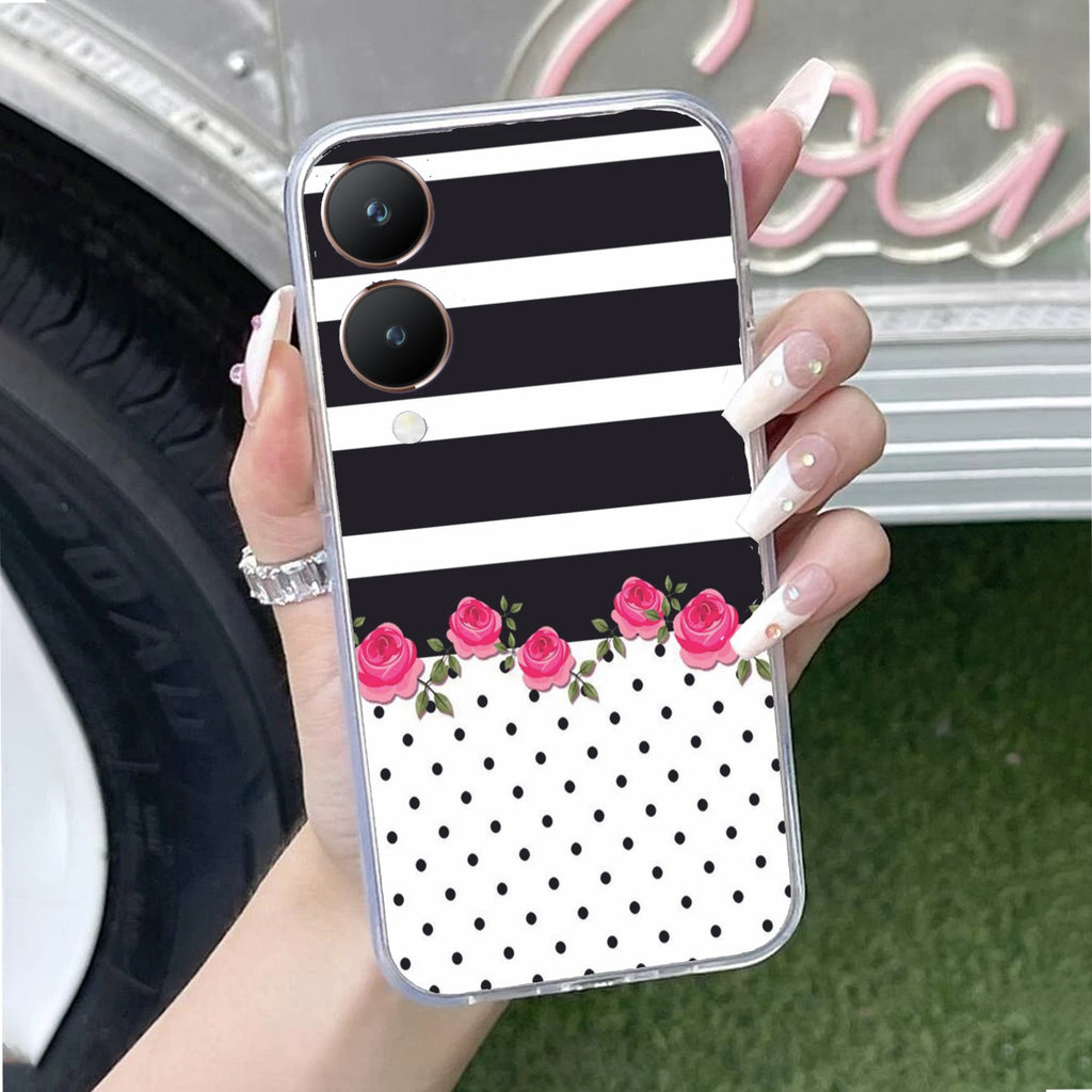 Elegant Rose Parad Anti Yellow Case For Vivo Y28 5G