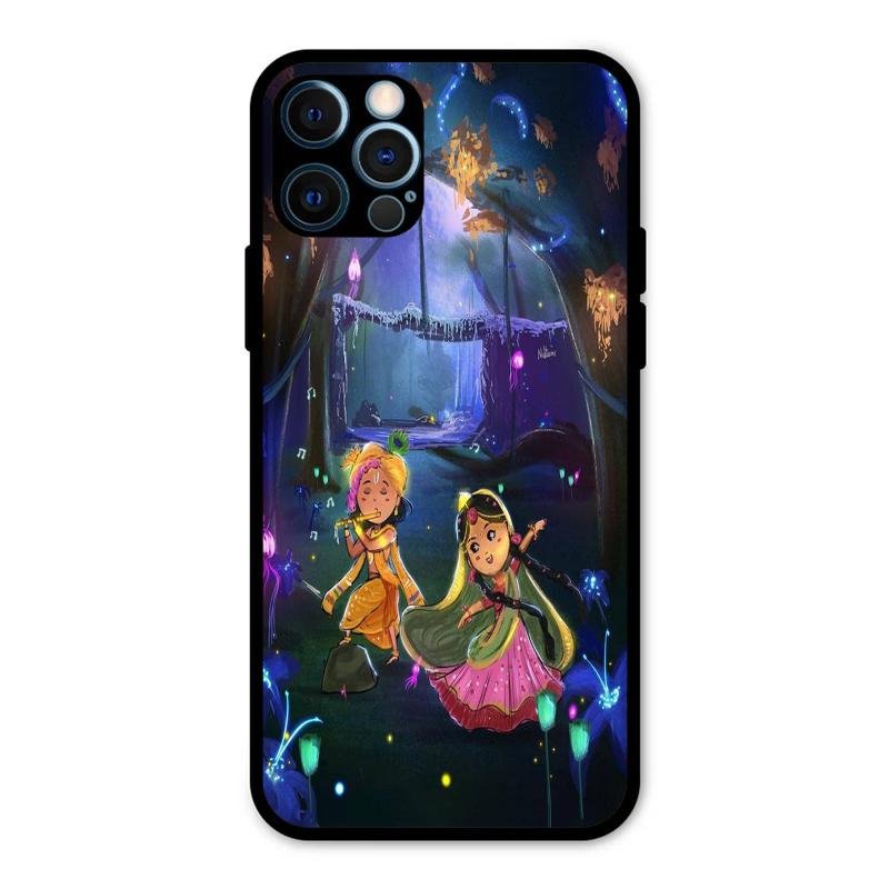 Enchanted Radha Krishna Phone Case For iPhone 12 Pro