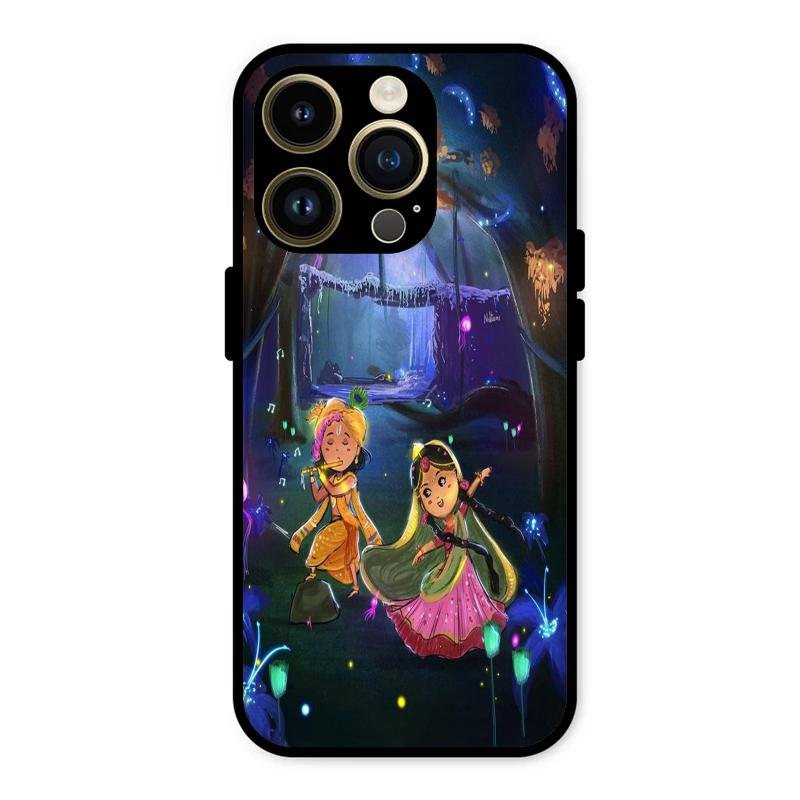Enchanted Radha Krishna Phone Case For iPhone 14 Pro