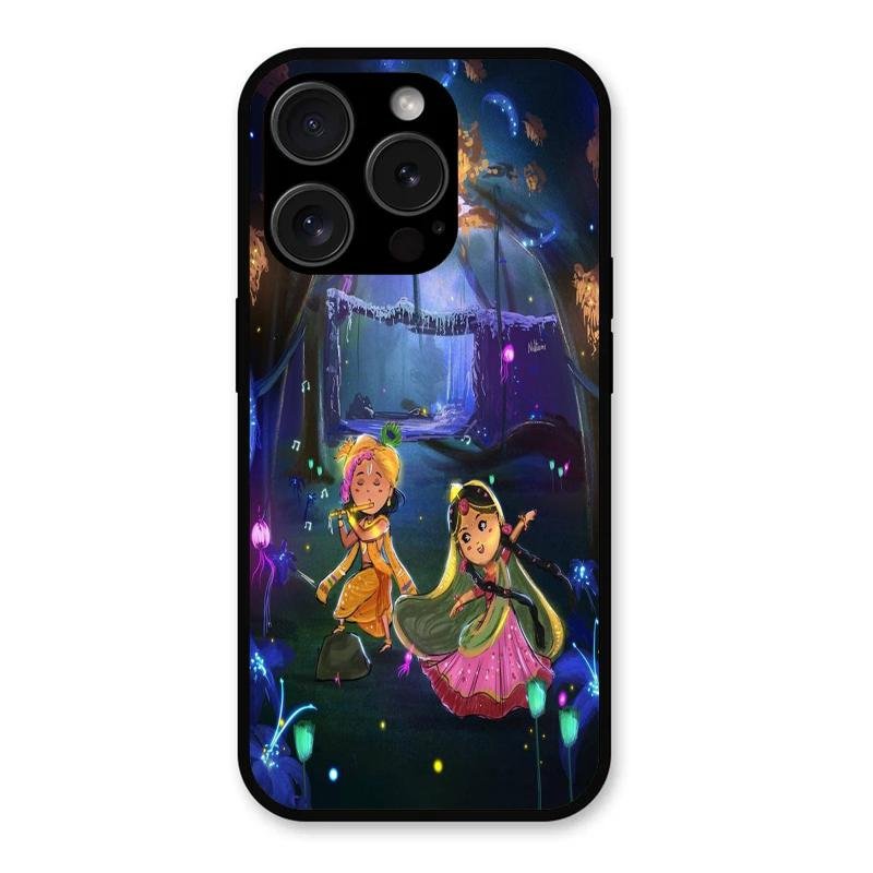 Enchanted Radha Krishna Phone Case For iPhone 15 Pro