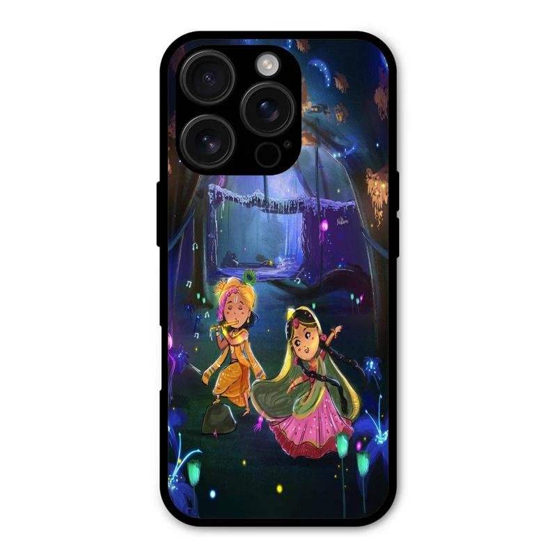 Enchanted Radha Krishna Phone Case For iPhone 16 Pro Max