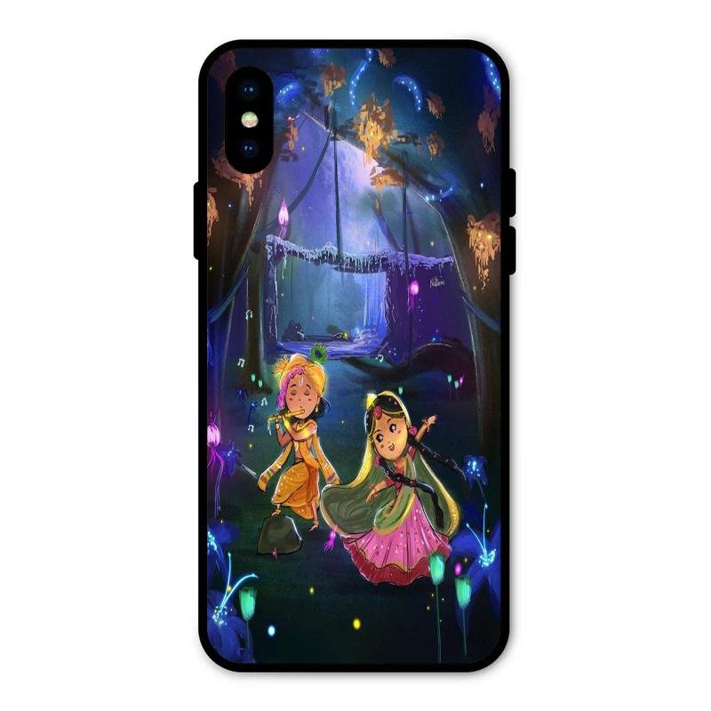 Enchanted Radha Krishna Phone Case For iPhone XS