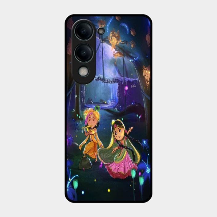 Enchanted Radha Krishna Phone Case For Iqoo Z10 Lite
