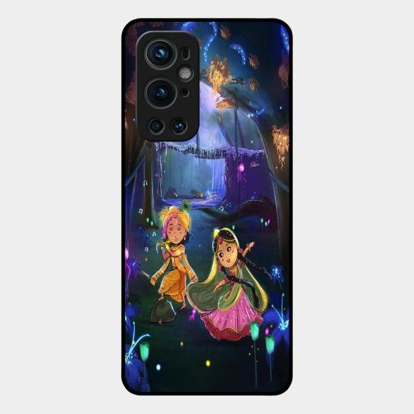 Enchanted Radha Krishna Phone Case For Oneplus 9 Pro 5G