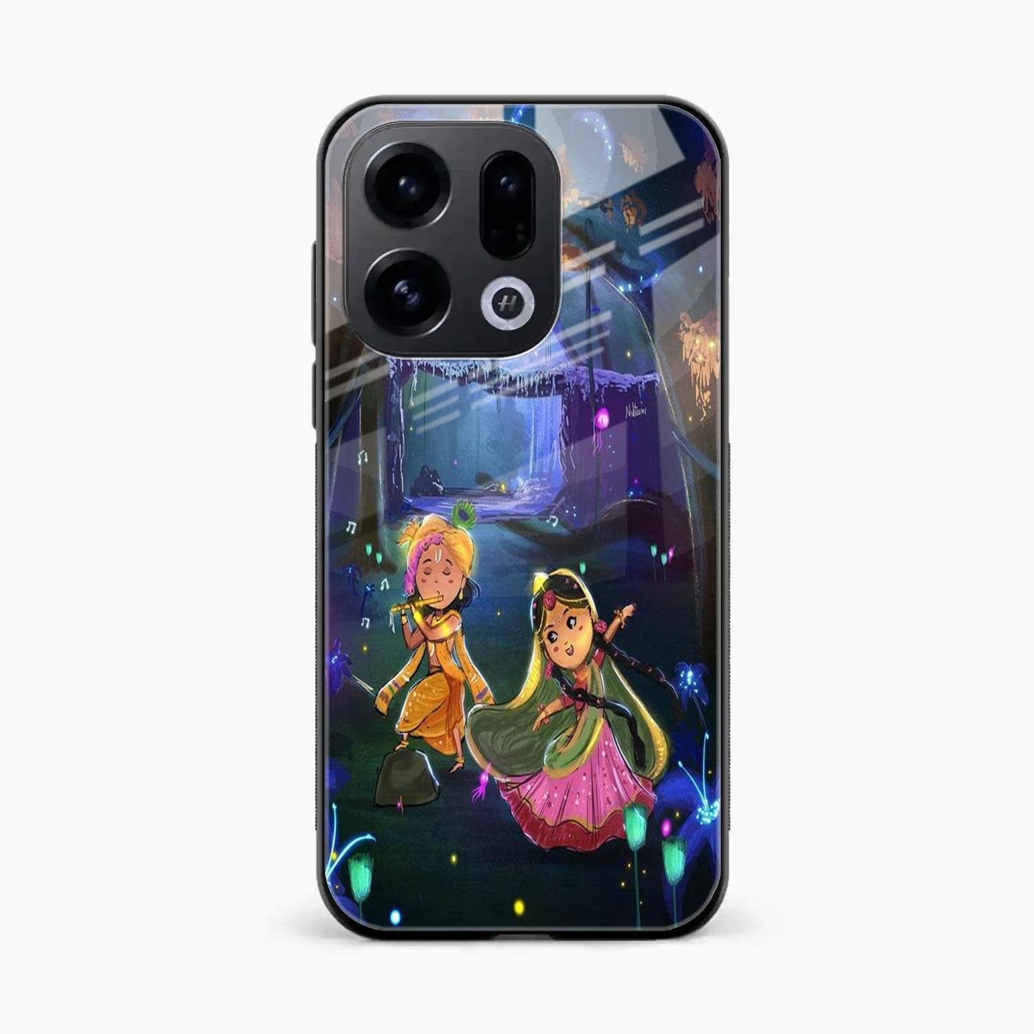 Enchanted Radha Krishna Phone Case For Oppo Find X9 5G
