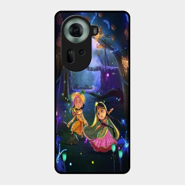 Enchanted Radha Krishna Phone Case For Oppo Reno 11 5G
