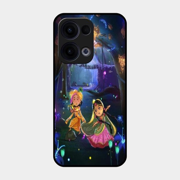 Enchanted Radha Krishna Phone Case For Oppo Reno 13 5G