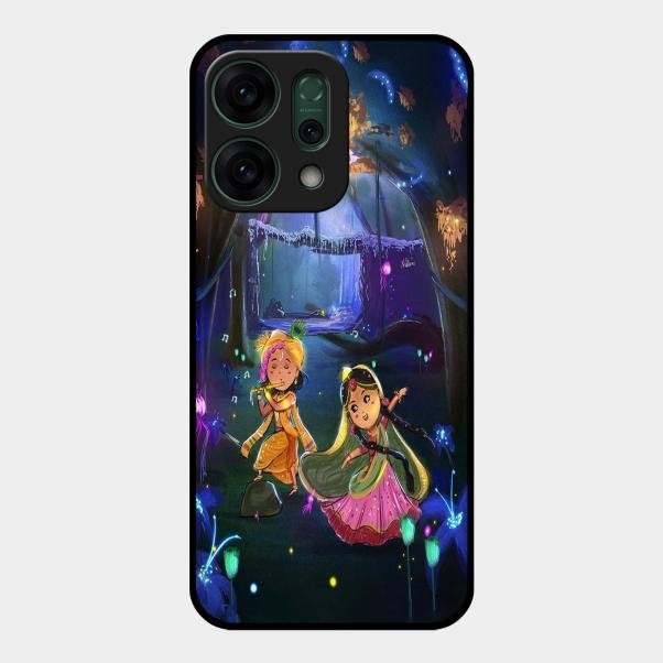 Enchanted Radha Krishna Phone Case For Oppo Reno 14 5G