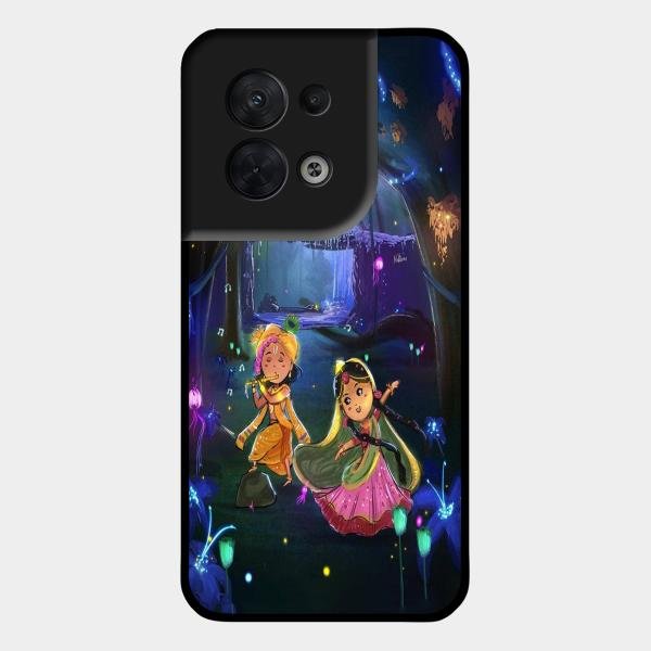 Enchanted Radha Krishna Phone Case For Oppo Reno 8 5G