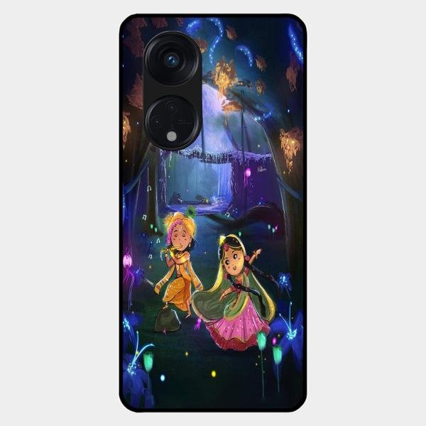 Enchanted Radha Krishna Phone Case For Oppo Reno 8T 5G