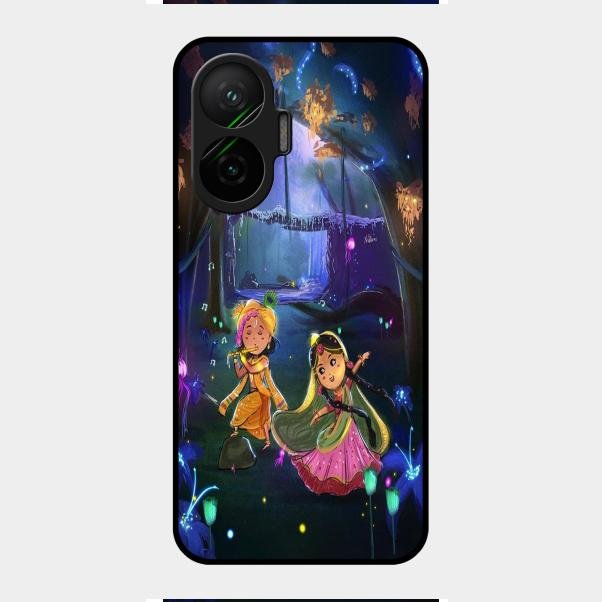 Enchanted Radha Krishna Phone Case For Poco F7 5G