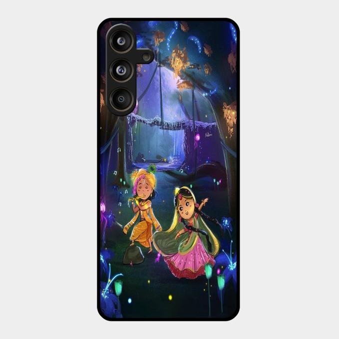 Enchanted Radha Krishna Phone Case For Samsung Galaxy M55 5G