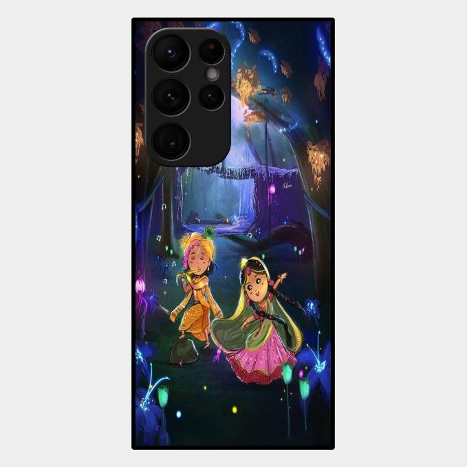 Enchanted Radha Krishna Phone Case For Samsung Galaxy S22 Ultra 5G