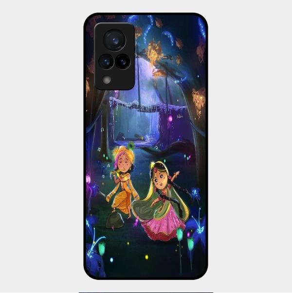 Enchanted Radha Krishna Phone Case For Vivo V21 5G
