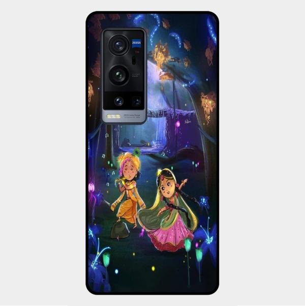 Enchanted Radha Krishna Phone Case For Vivo X60 Pro Plus 5G