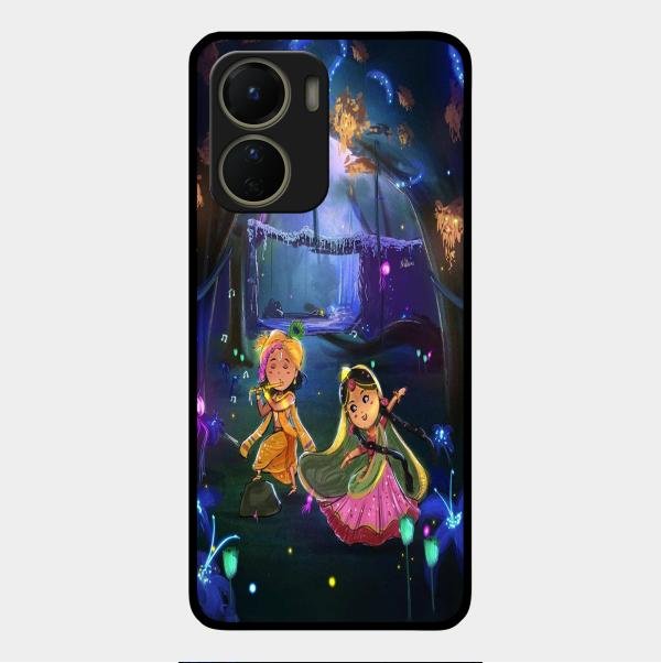 Enchanted Radha Krishna Phone Case For Vivo Y16