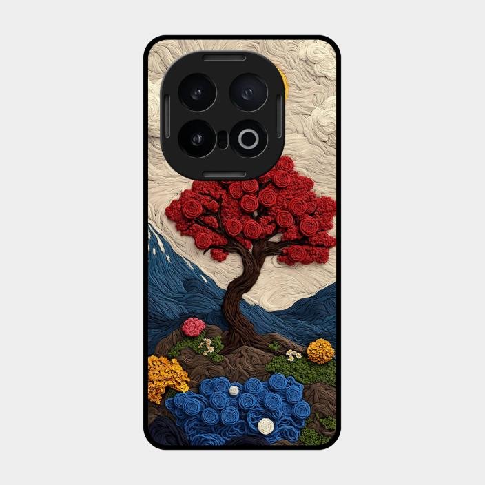 Eternal Nature Tapestry Glass Case Cover For iQOO - ShopOnCliQ