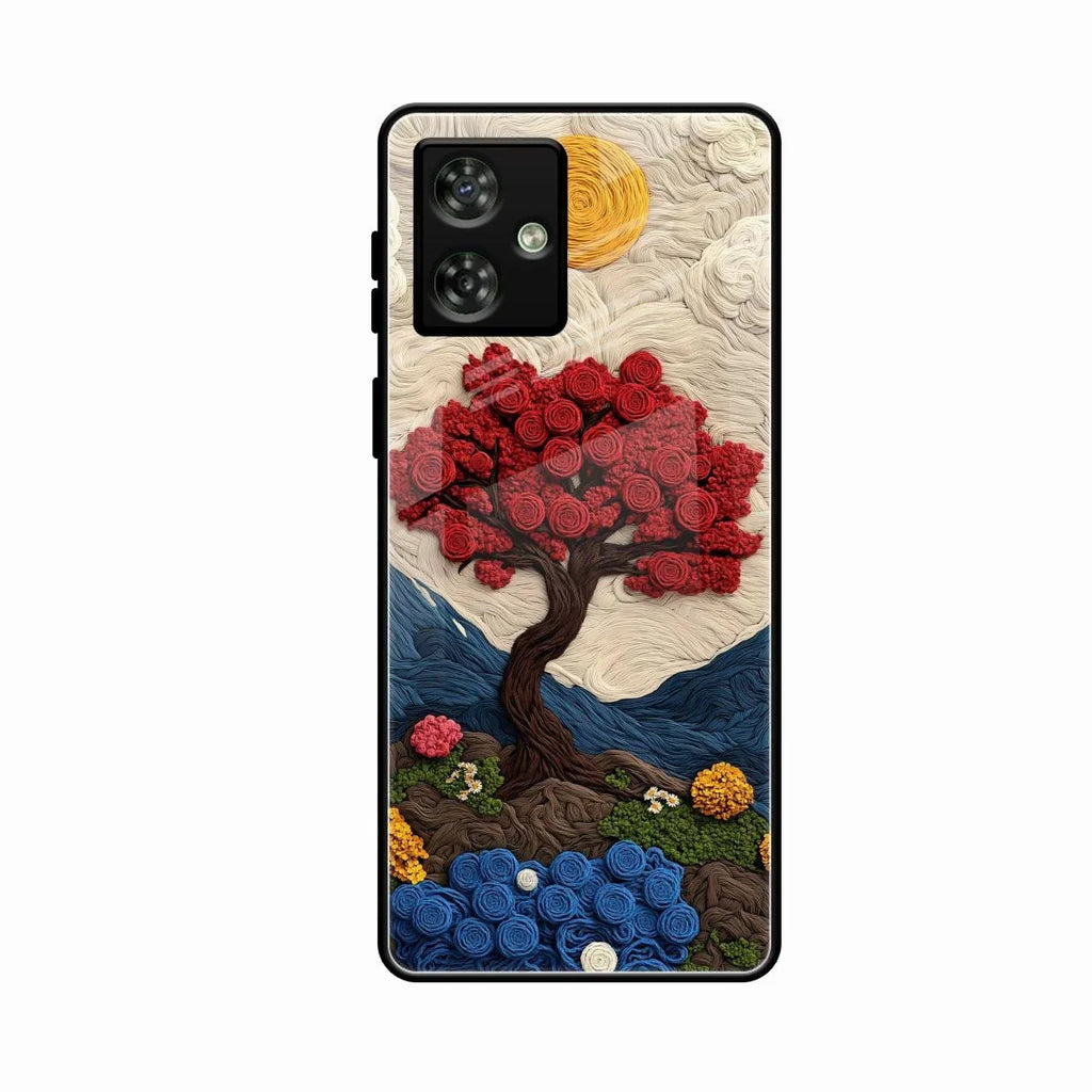 Eternal Nature Tapestry Glass Case Cover For Motorola