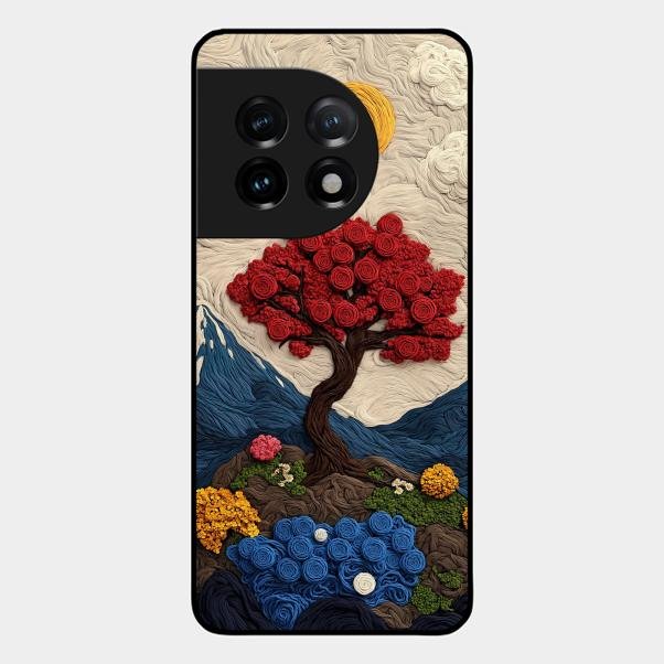 Eternal Nature Tapestry Glass Case Cover For Oneplus - ShopOnCliQ