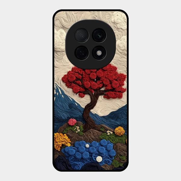 Eternal Nature Tapestry Glass Case Cover For Oppo - ShopOnCliQ