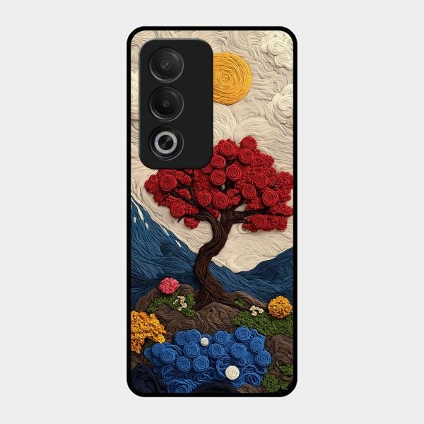 Eternal Nature Tapestry Glass Case Cover For Oppo - ShopOnCliQ