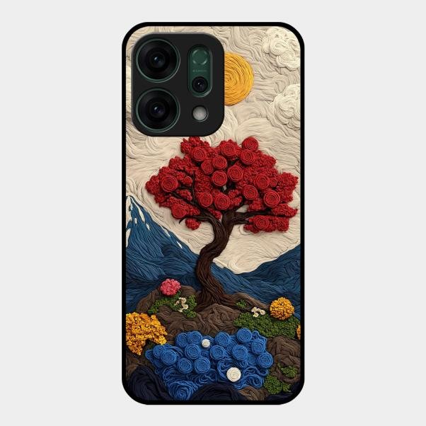 Eternal Nature Tapestry Glass Case Cover For Oppo - ShopOnCliQ