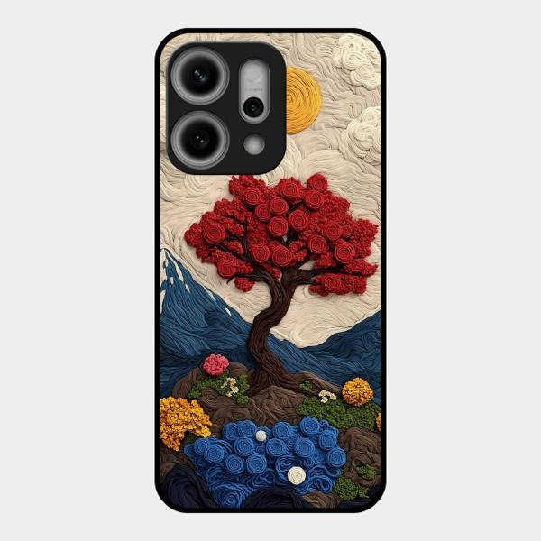 Eternal Nature Tapestry Glass Case Cover For Oppo - ShopOnCliQ