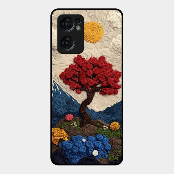 Eternal Nature Tapestry Glass Case Cover For Oppo - ShopOnCliQ