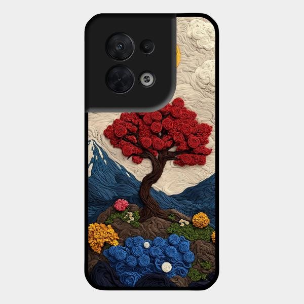 Eternal Nature Tapestry Glass Case Cover For Oppo - ShopOnCliQ