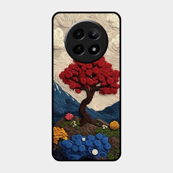 Eternal Nature Tapestry Glass Case Cover For Realme
