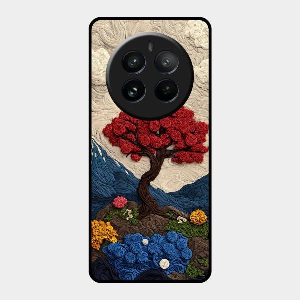 Eternal Nature Tapestry Glass Case Cover For Realme - ShopOnCliQ
