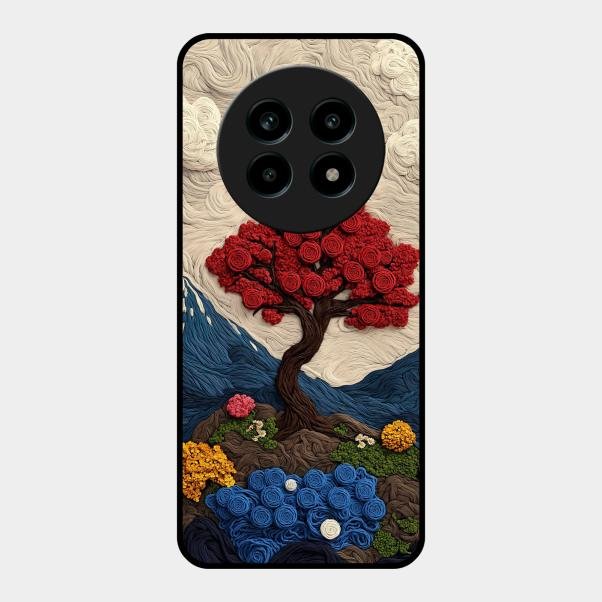 Eternal Nature Tapestry Glass Case Cover For Realme - ShopOnCliQ