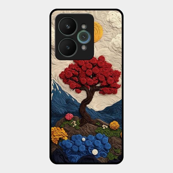 Eternal Nature Tapestry Glass Case Cover For Realme - ShopOnCliQ