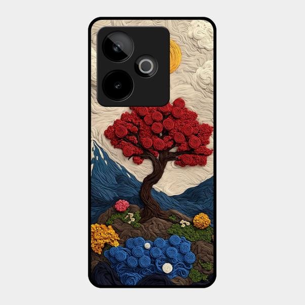 Eternal Nature Tapestry Glass Case Cover For Realme - ShopOnCliQ