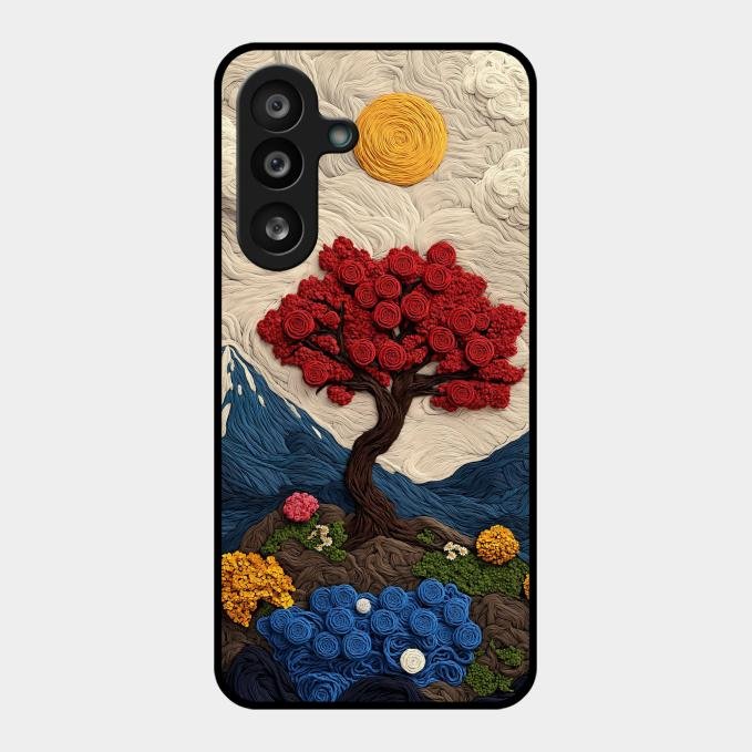 Eternal Nature Tapestry Glass Case Cover For Samsung - ShopOnCliQ