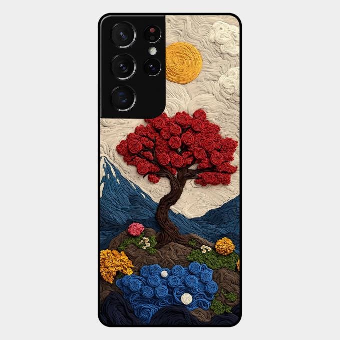 Eternal Nature Tapestry Glass Case Cover For Samsung - ShopOnCliQ