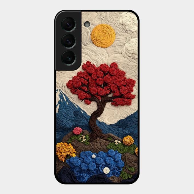 Eternal Nature Tapestry Glass Case Cover For Samsung - ShopOnCliQ