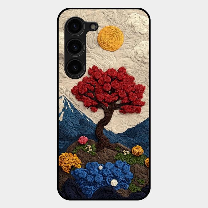 Eternal Nature Tapestry Glass Case Cover For Samsung - ShopOnCliQ