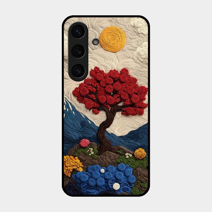 Eternal Nature Tapestry Glass Case Cover For Samsung - ShopOnCliQ