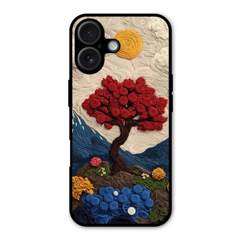 Eternal Nature Tapestry Glass Case For iPhone 16 Plus