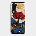 Eternal Nature Tapestry Glass Case For Iqoo Z10 Lite